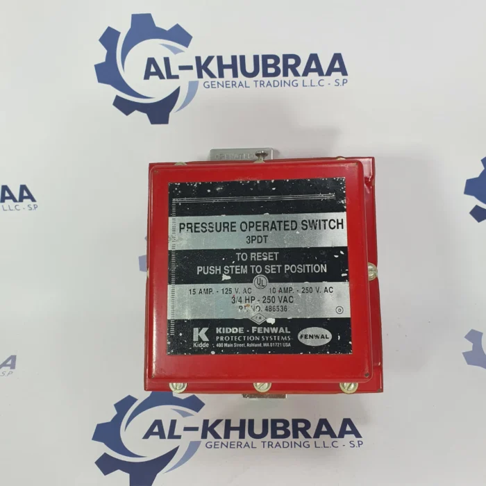 KIDDE FENWAL 486536 Pressure Operated Switch 3PDT