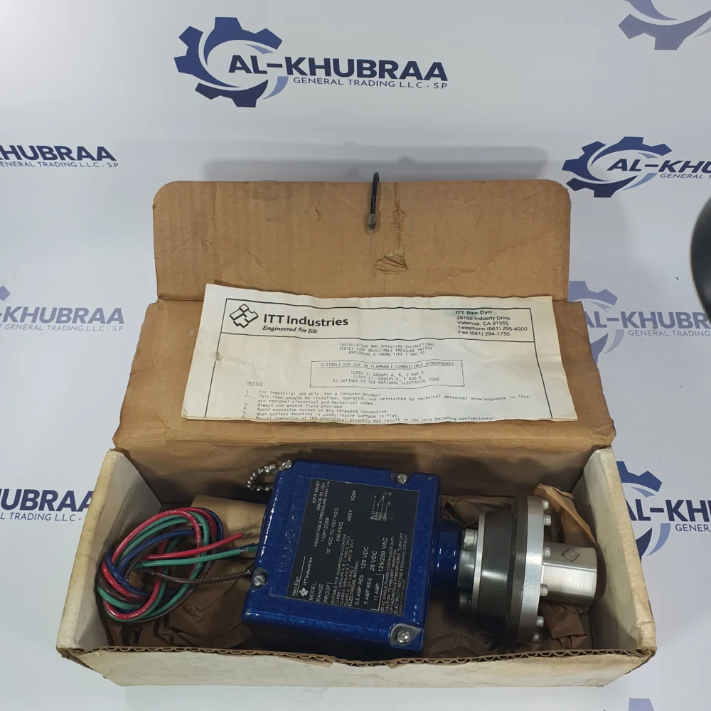 ITT ADJUSTABLE PRESSURE SWITCH 110P12C6B