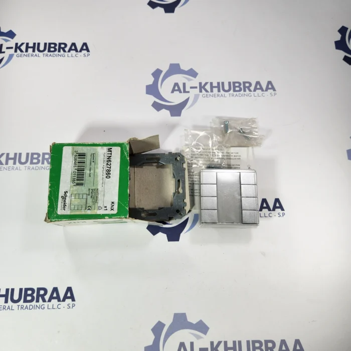 Schneider MTN 627860 Push-button, 4-gang plus, Aluminum, System M