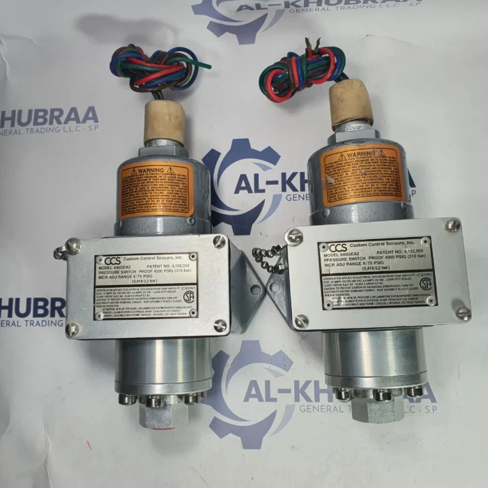 CCS INC. 646GEA2 PRESSURE SWITCH, PATENT NO. 4,152,559